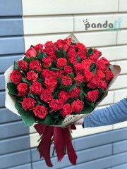 51 червона троянда Ель Торо 70 см