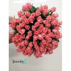 51 рожева троянда Карина 60 см