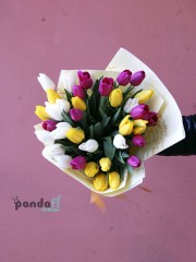 51 tulips mix 3 colors