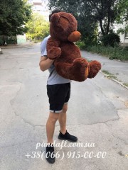 Ведмедик 100 см коричневий з латкою