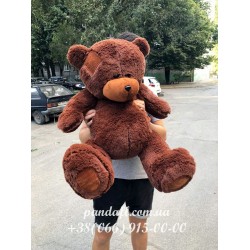Ведмедик 100 см коричневий з латкою