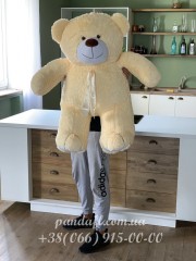 Ведмедик 100 см персиковий