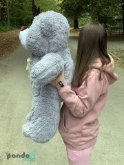 Ведмедик 100 см сірий