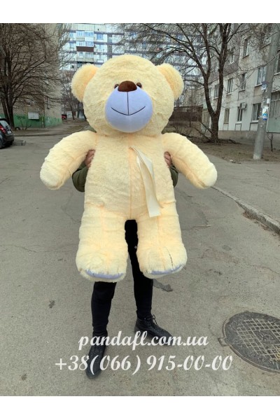 Ведмедик 130 см персиковий