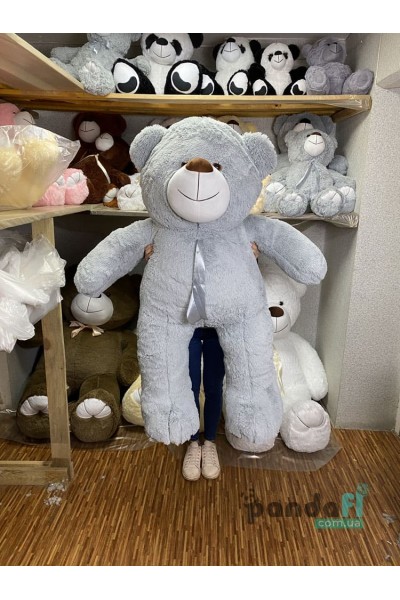 Ведмедик 150 см сірий