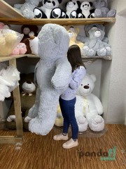 Ведмедик 150 см сірий