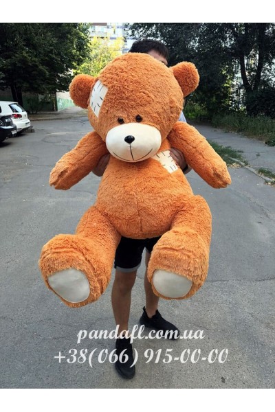 Ведмедик 160 см карамельний з латкою