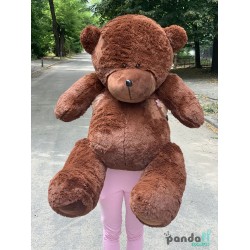 Мишка 160 см коричневый с латкой