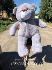 Мишка 160 см серый