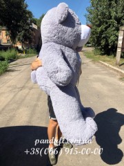 Мишка 160 см серый
