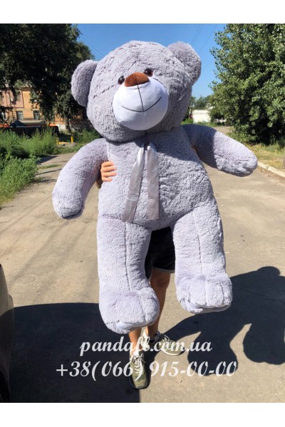 Мишка 160 см серый