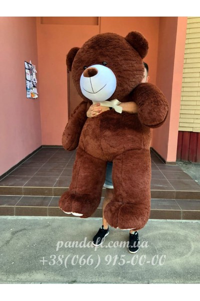 Ведмедик 200 см коричневий