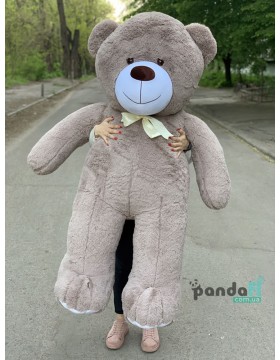 Мишка 200 см пепельный