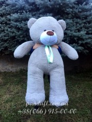 Ведмедик 200 см сірий