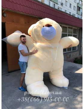 Мишка 350 см персиковый
