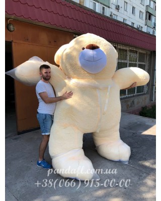 Ведмедик 350 см персиковий