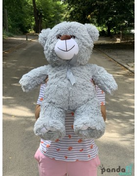Teddy bear, 60 cm, gray