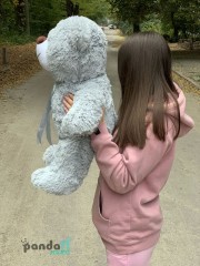 Ведмедик 70 см сірий