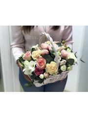 Набір композиція "Персикова" та макаруни
