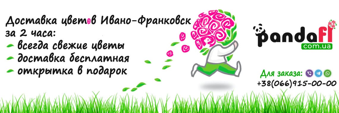 Доставка цветов Ивано-Франковск PandaFL