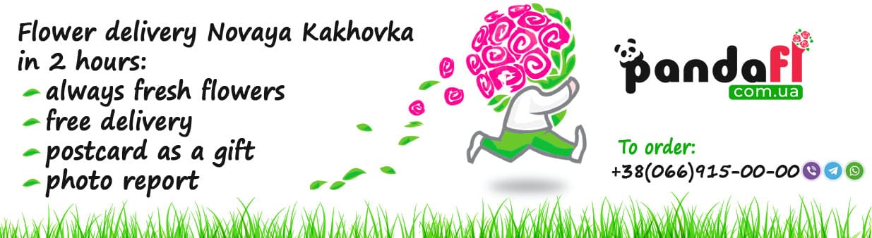 Flower delivery to Novaya Kakhovka Каховка PandaFL